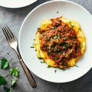 Braised Beef Ragu with Polenta