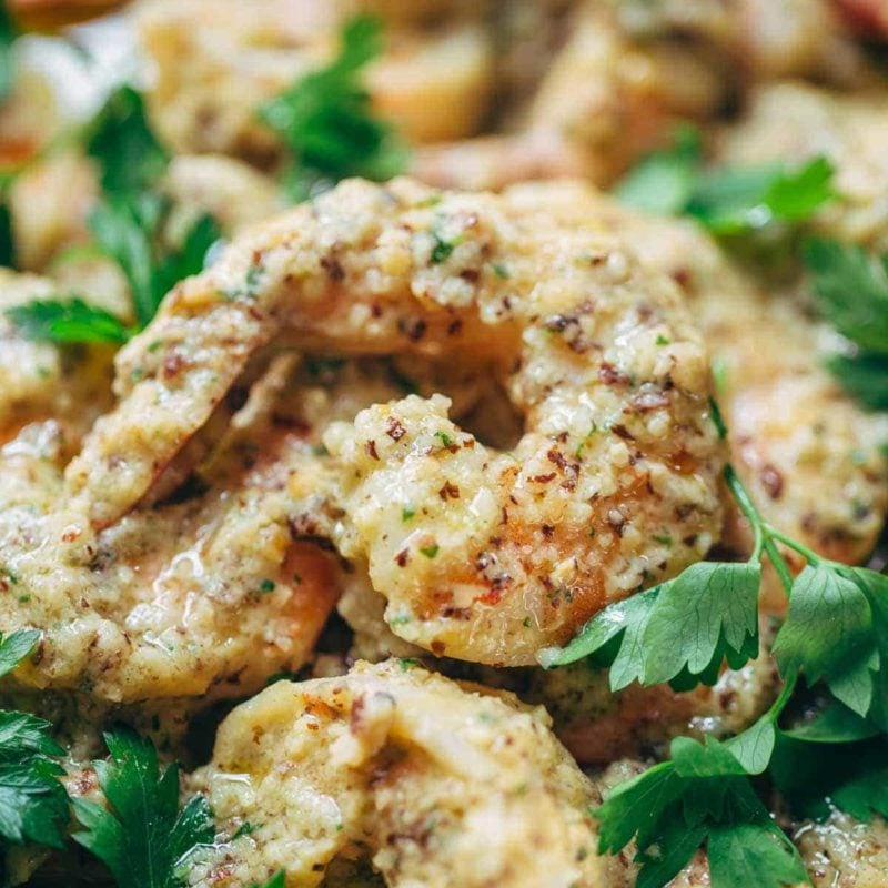 A picture of Spanish Shrimp with Garlic Bread Sauce