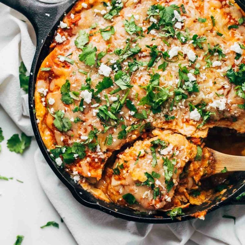 Skillet Chicken Tortilla Pie